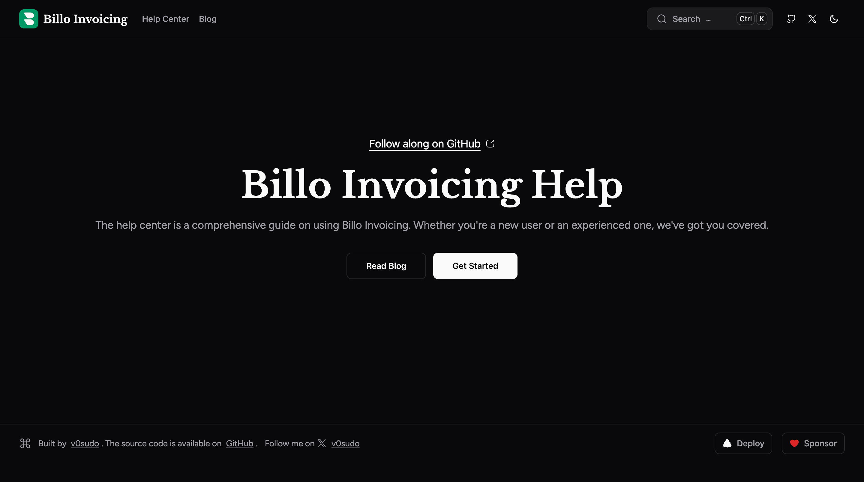 Logo of Billo Invoicing Documentation